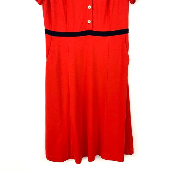 NWT Boden Maria Red Ponte  Knit Dress Career Size 10 - Picture 6 of 16